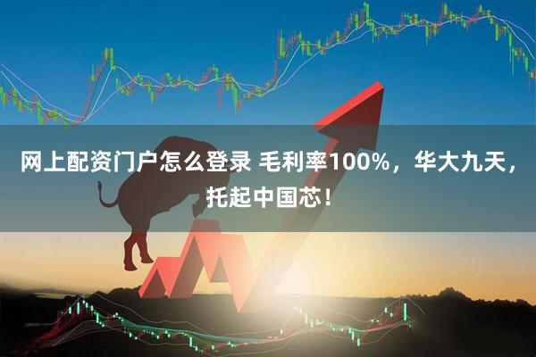 网上配资门户怎么登录 毛利率100%，华大九天，托起中国芯！
